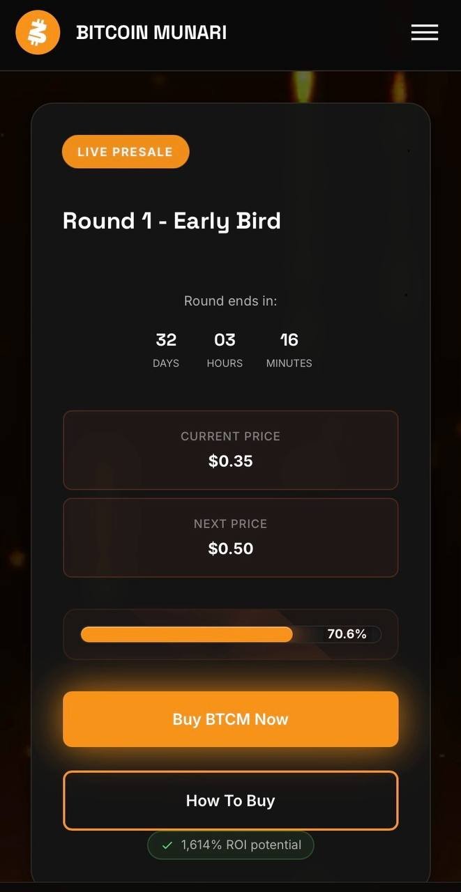 Bitcoin Munari Homepage